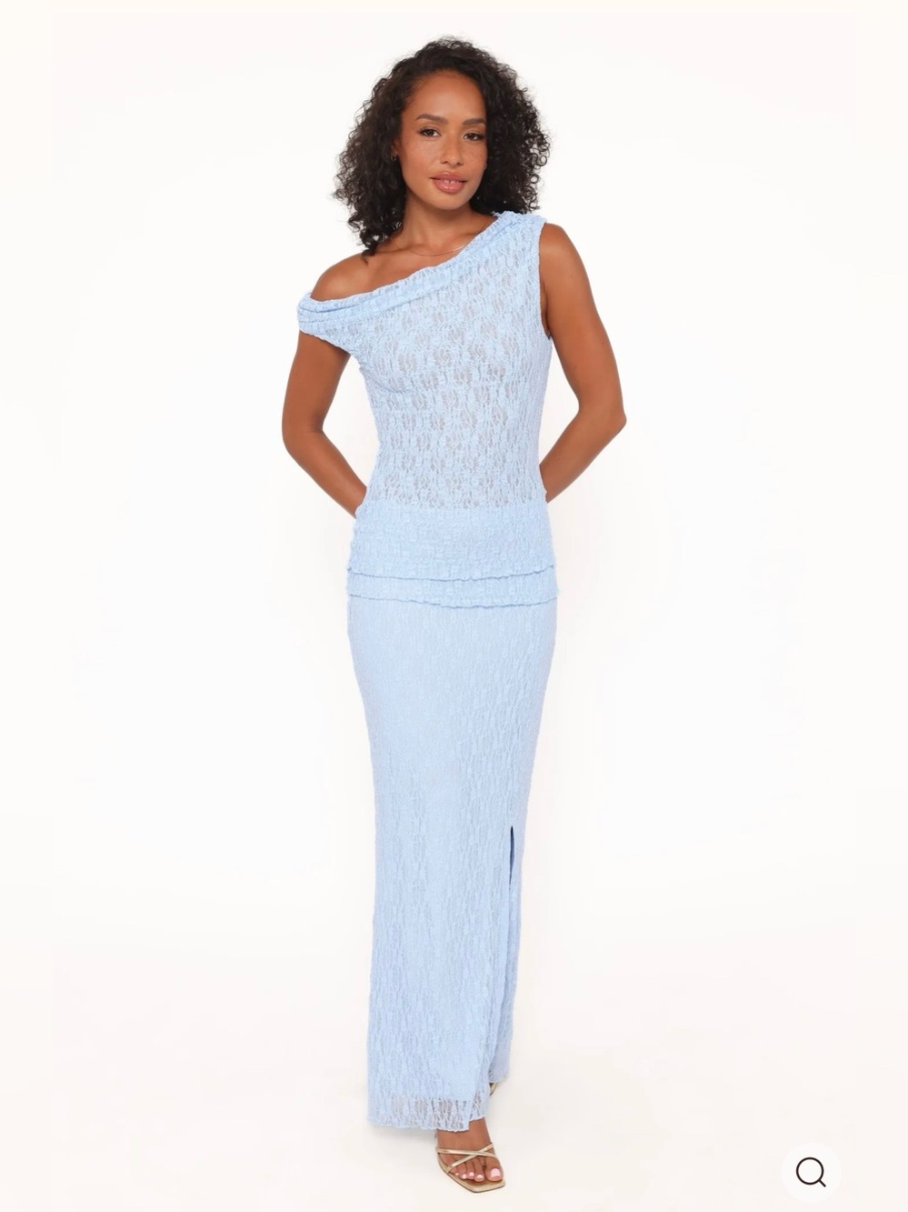 Petal & Pup light blue lace set